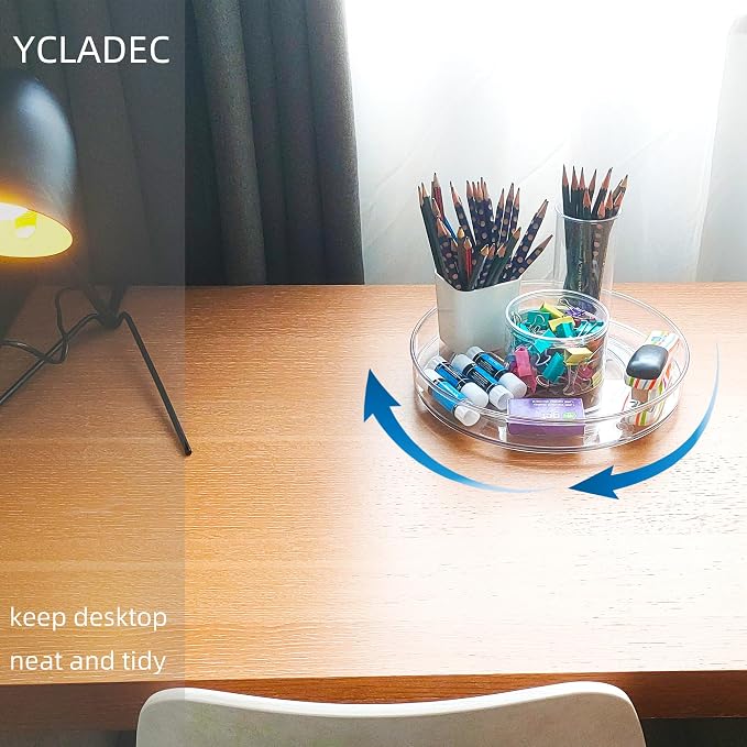 2 Pack Lazy Susan 9.25" Inch Turntable Organizer Pantry Organization and - Image 3