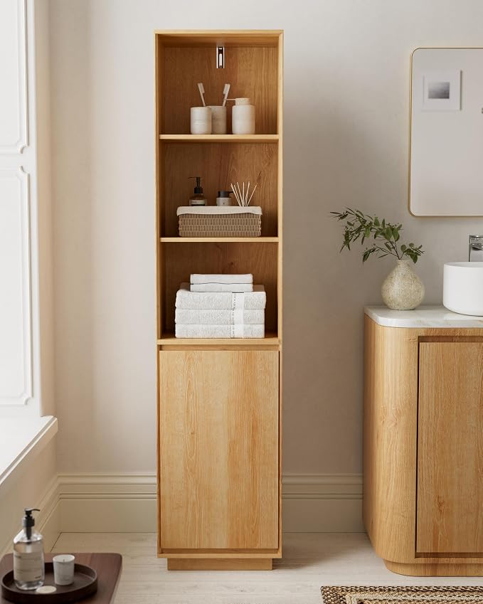 67" Tall Bathroom Storage Cabinet by MoomJiee