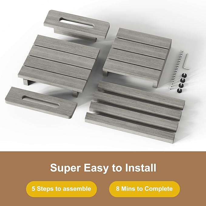 HIPS Shower Benches for Inside Shower, Shower Stool - Image 7