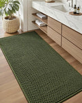 Color&Geometry Rubber Backed Waffle Bath Mat Non Slip Machine Washable Bathroom by COLORG