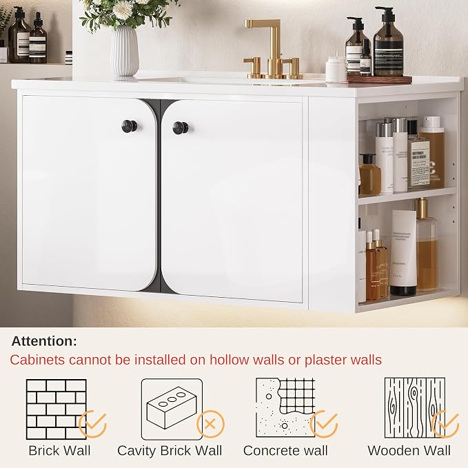 IRONCK 36 Inch Bathroom Vanity - Image 4
