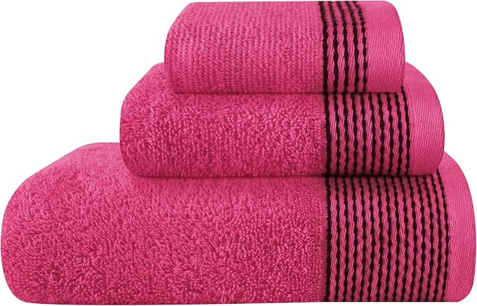 Belizzi Home Ultra Soft 3 Pack Cotton Towel Set, Contains a Bath Towel 28x55 by Unknown