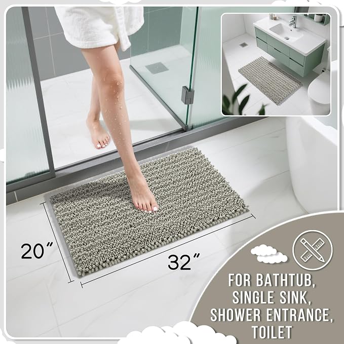 Yimobra Bathroom Rugs Non Slip Washable 32x20 Inch - Image 2
