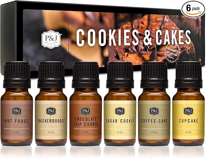 P&J Trading Fragrance Oil Cookies & Cakes Set | Candle Scents by PJTrading