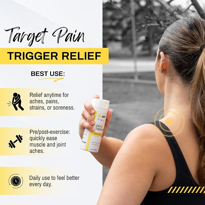 TIDL Cryotherapy Pain Relief Spray, 3 Oz Max Strength - Image 3