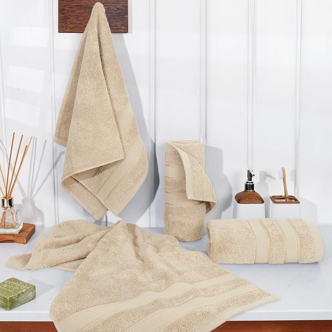 American Soft Linen Salem 100% Cotton Turkish 4 Piece Hand Towels - Image 3