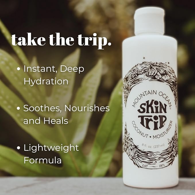 Mountain Ocean Skin Trip Coconut Body Lotion, 8 Oz, Lightweight, Fast Asborbing - Image 4