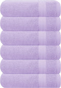 GLAMBURG Ultra Soft 6-Piece Hand Towel Set 16x28-100% Ringspun Cotton by GLAMBURG
