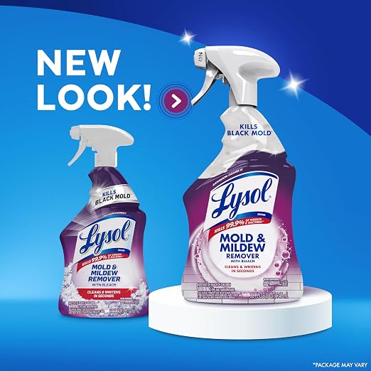 Lysol Mold & Mildew Remover Spray, Bathroom & Shower Cleaner, Disinfectant Spray - Image 7