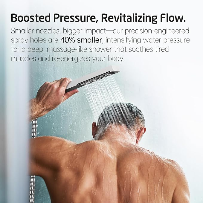 KES Shower Faucet with 10-Inch Rain Shower Head with Handheld Spray, Pressure - Image 3