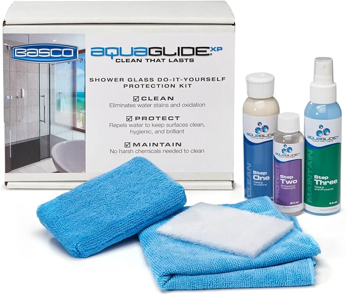 Basco AquaGlideXP Shower Door Glass Water Repellent Kit - Image 5