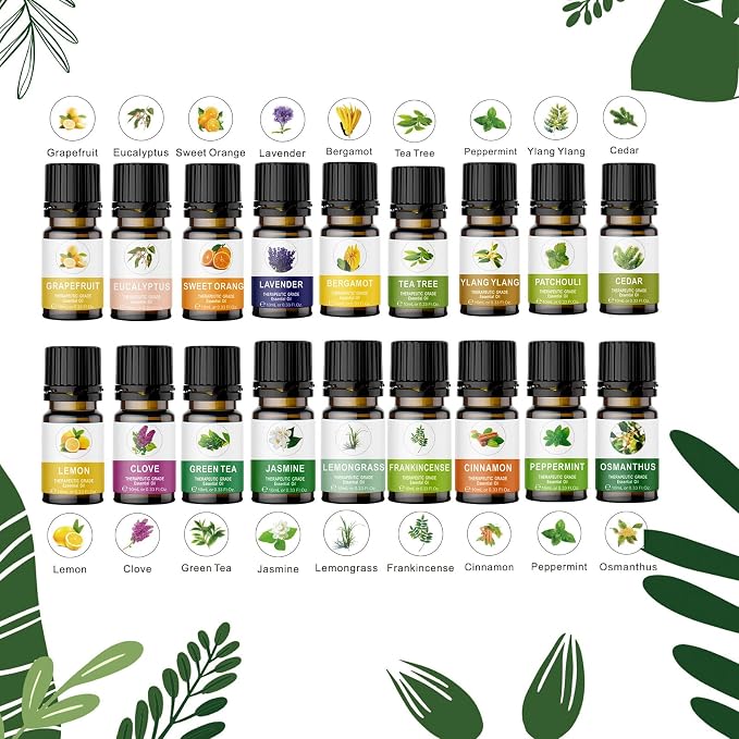 Essential Oils Set of 20x10ml, 100% Organic Essential Oil, Ylang Ylang - Image 2
