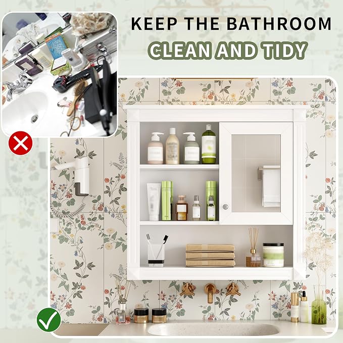 32'' Bathroom Wall Cabinet - Image 6