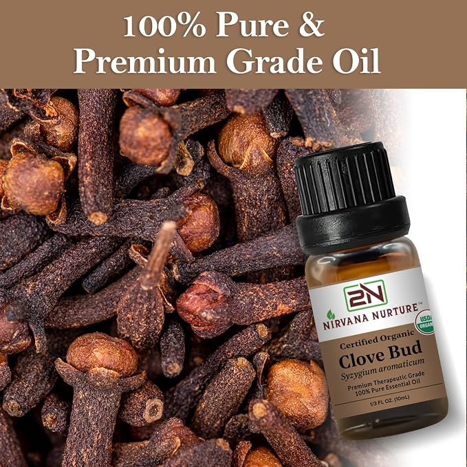 Clove Bud Essential Oil USDA Certified Organic, 100% Pure Natural Premium Grade - Image 5