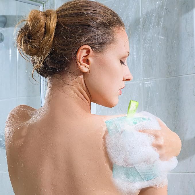 Evridwear Exfoliating Bath Sponge, Daily Skincare Body Scrubbers Loofah Shower - Image 7