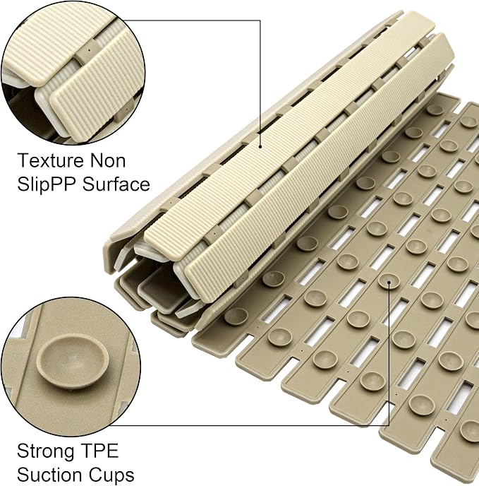 MBOSS Bath Tub Shower Mat Non Slip Bathtub Mats - Image 3