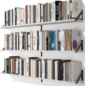 Heimlove 48 Inch Large Wall Bookshelves Set of 3, Wall Mounted Bookshelves by Heimlove