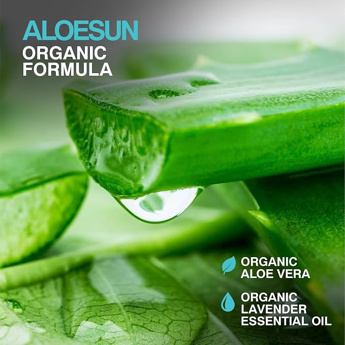 ALOESUN After Sun Face and Body Spray | Non Sticky Organic Aloe Vera - Image 7