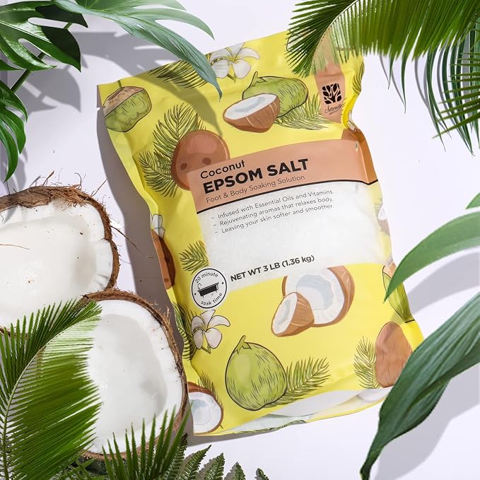 Epsom Salt for Soaking, 9 lb Scented Bath Salts for Women, Lavender & - Image 5