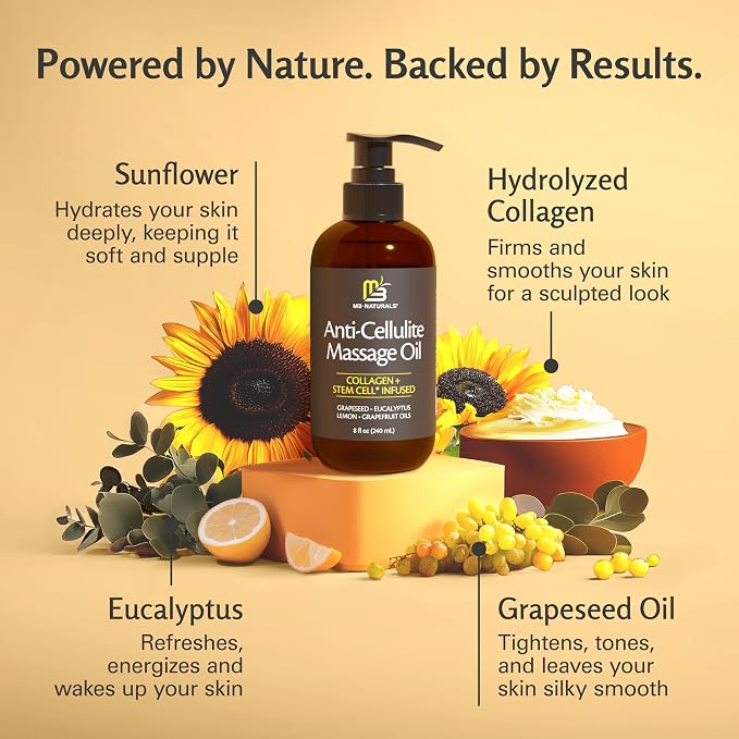 Firming Body Massage Oil with Collagen & Stem Cell – Helps Smooth The - Image 4
