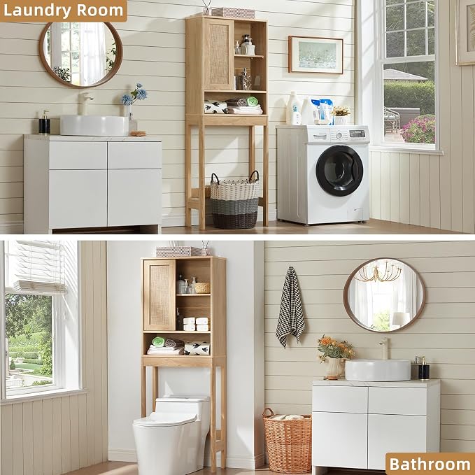 LEYAOYAO Over The Toilet Storage Cabinet - Image 8