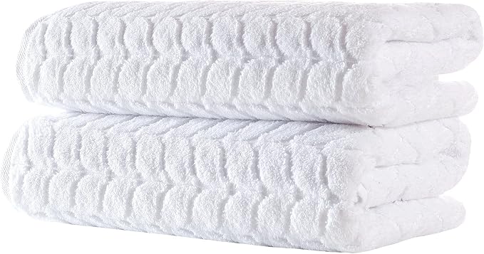 BAGNO MILANO Turkish Cotton Ultra-Soft Plush Absorbent Quick Dry Bathroom Towel - Image 2