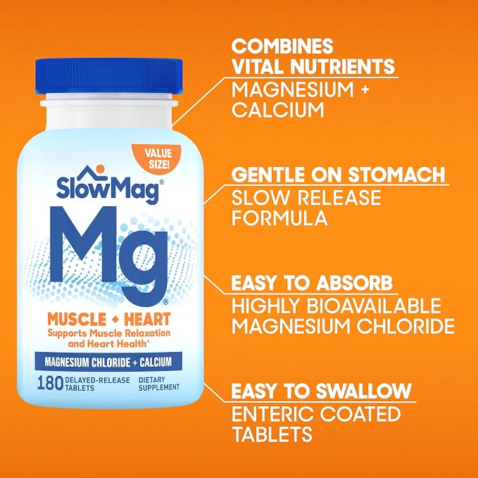 SlowMag Muscle & Heart Magnesium Chloride Supplement - Image 2