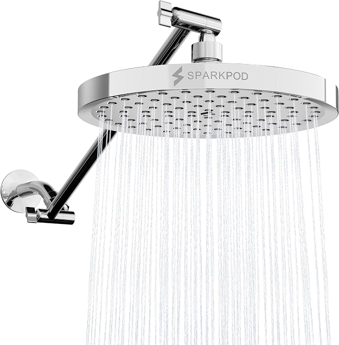 SparkPod Round Rain Shower Head by SparkPod
