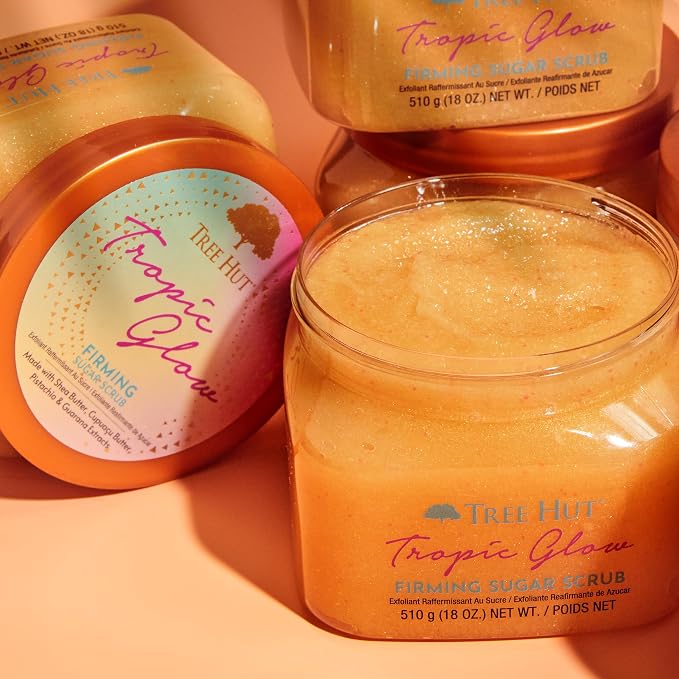 Tree Hut Tropic Glow Shea Sugar Scrub, Exfoliating & Hydrating Body Scrub - Image 5