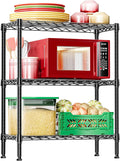 IZEUK 3-Tier Heavy Duty Steel Storage Shelves, Metal Shelf Wire Shelving Rack by IZEUK
