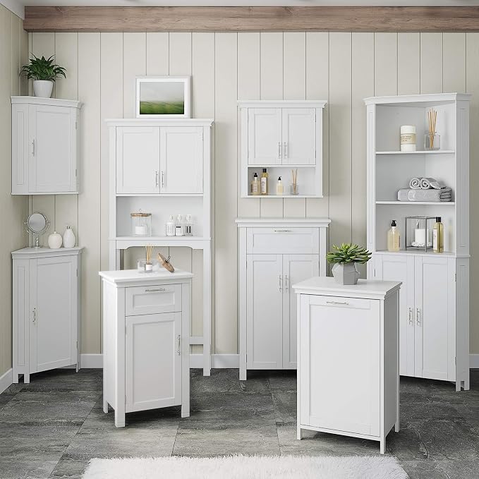 RiverRidge Somerset Spacesaver Over The Toilet Storage Cabinet White - Image 9