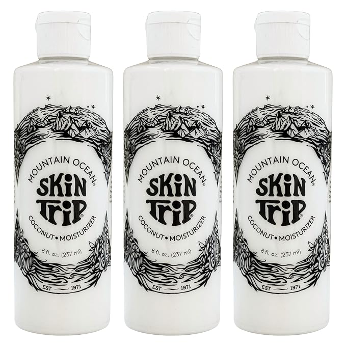 Mountain Ocean Skin Trip Coconut Body Lotion, 8 Oz, Lightweight, Fast Asborbing by MOUNTAINOCEANPRODUCTS