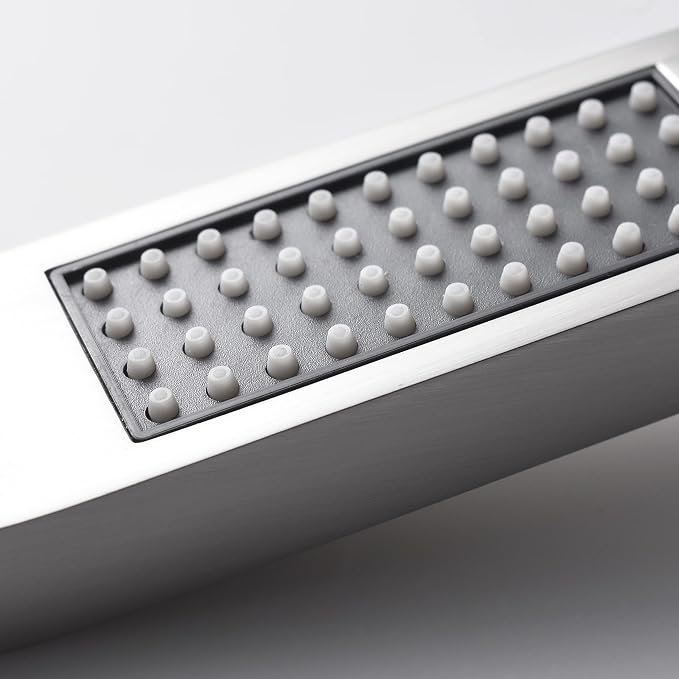 Brushed Nickel Solid Brass Shower Wand High Pressure Handheld Shower Head - Image 3