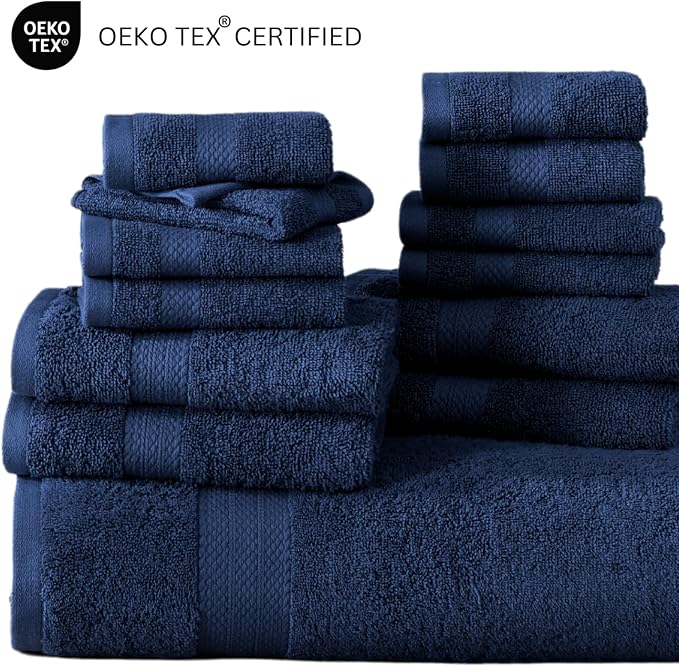 LANE LINEN 100% Cotton Bathroom Towel Set - Image 7