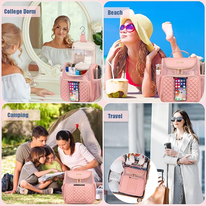Large Toiletry Bag for Women Men, Portable Shower Caddy For College Dorms - Image 8