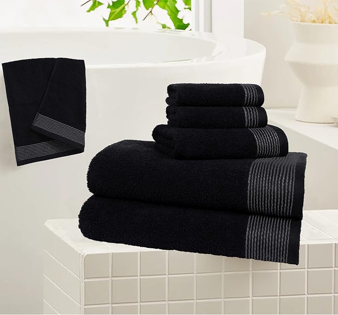 Belizzi Home 100% Cotton Ultra Soft 6 Pack Towel Set, Contains 2 Bath Towels - Image 4