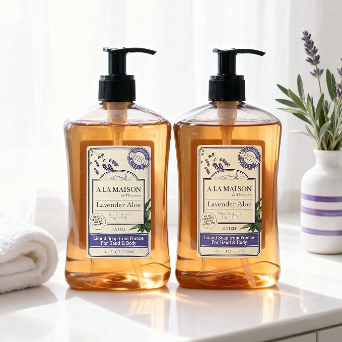 A LA MAISON de Provence Lavender Aloe Liquid Hand and Body Soap - Image 3