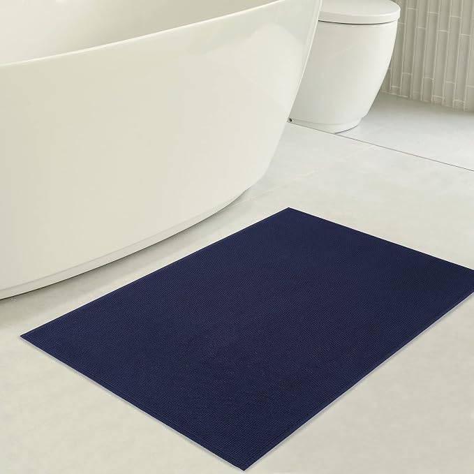 American Soft Linen Bath Rug, 17 in 24 in 100% Cotton Bath Mats Rugs - Image 3