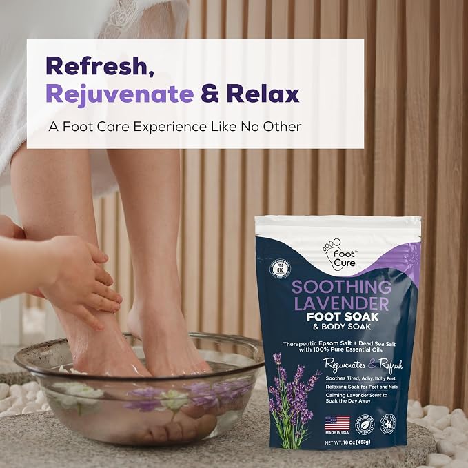 FOOT CURE Tea Tree Oil & Soothing Lavender Foot Soak - Image 6