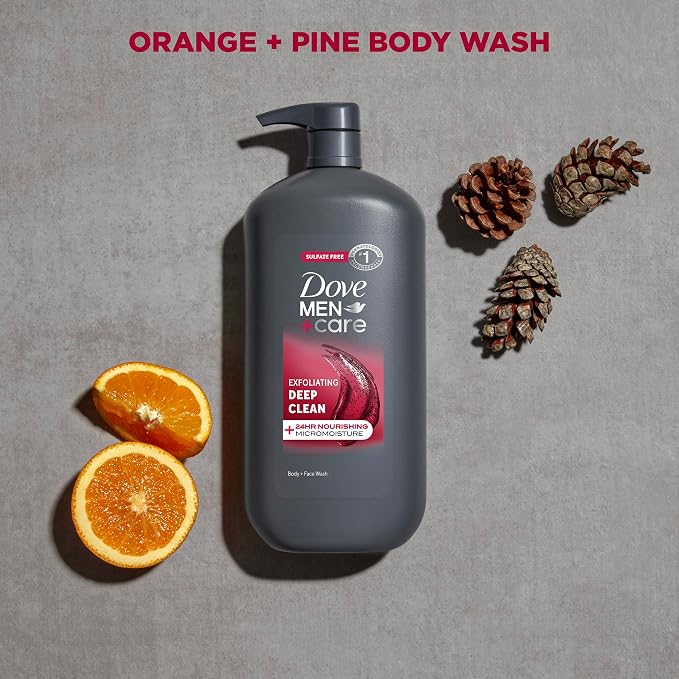 DOVE MEN + CARE Body and Face Wash Exfoliating Deep Clean - Image 3
