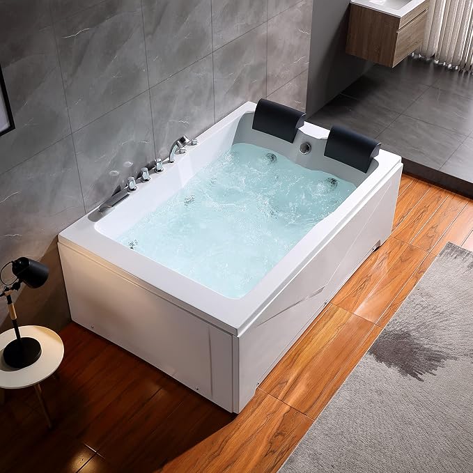 Empava Whirlpool Bathtub 71 Inch, 2 Person Whirlpool Tubs by Empava