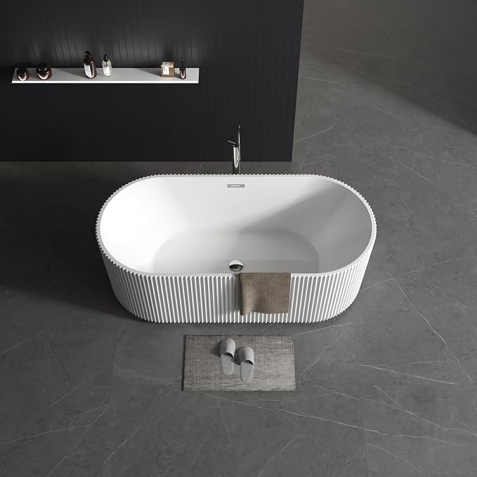 67" Acrylic Freestanding Bathtub, Soaking Tub by GAOMON