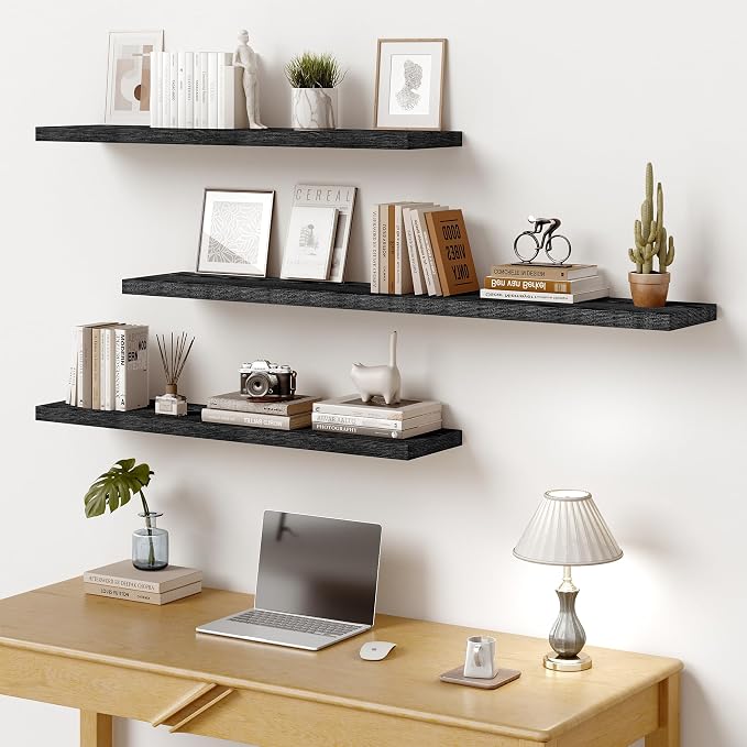 Vivelove 48 Inches Floating Shelves Wall Mounted, Living Room, Home Decor - Image 7