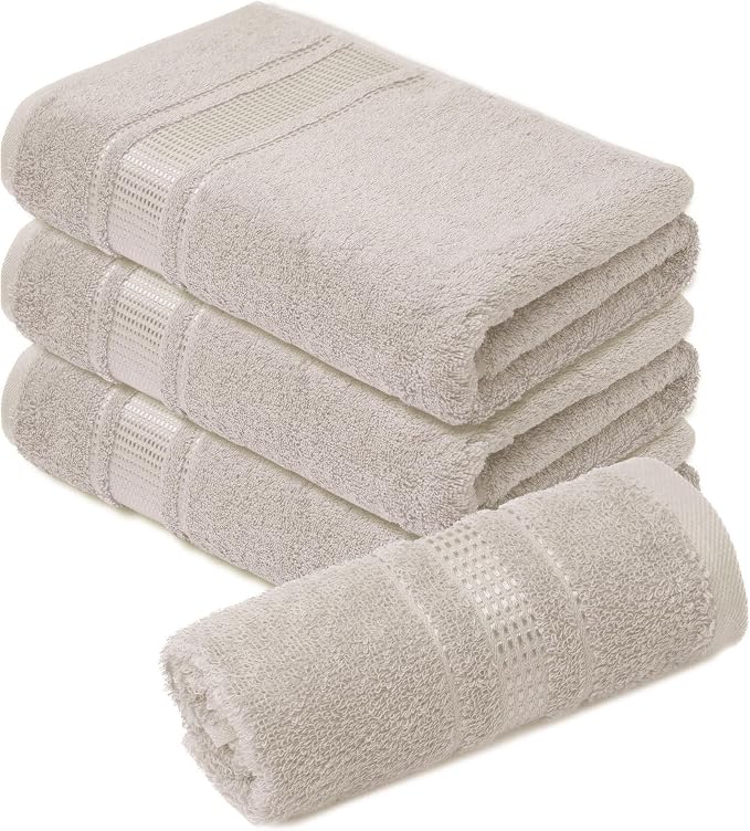 Melissa Linen, Fingertip Towels 4 Pack, 100% Turkish Cotton, Small Hand Towels - Image 2