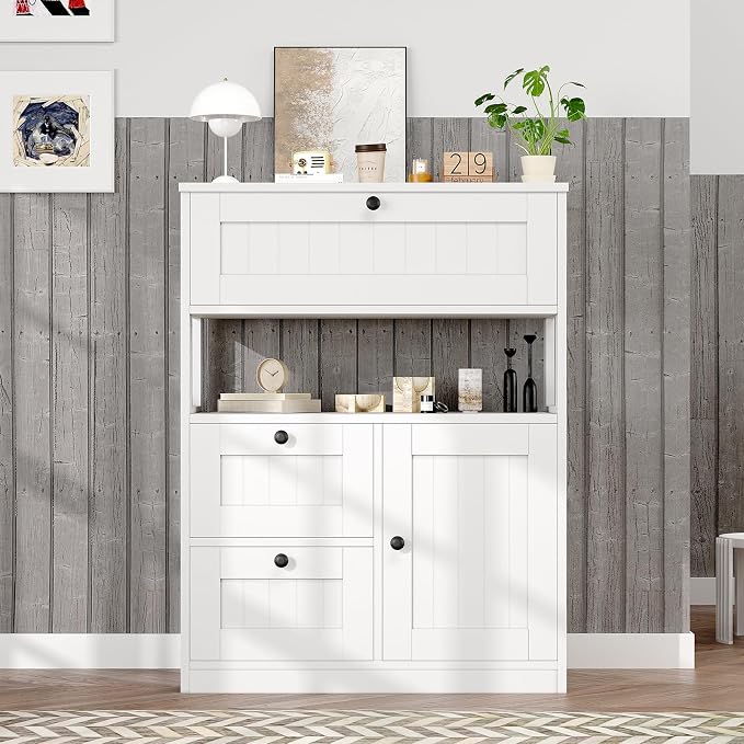 Bathroom Cabinet, Modern Bathroom Floor Storage Cabinet Organizer - Image 8
