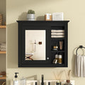 30'' x 28'' Black Medicine Cabinet, Wall Mounted Bathroom Storage Cabinet by THINK30