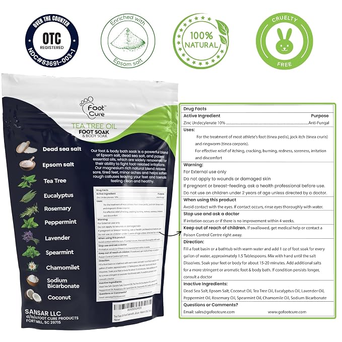 FOOT CURE Tea Tree & Citrus Foot Soak - Image 3