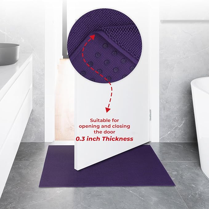 American Soft Linen Bath Rug, 20 in 34 in 100% Cotton Bath Mats Rugs - Image 7