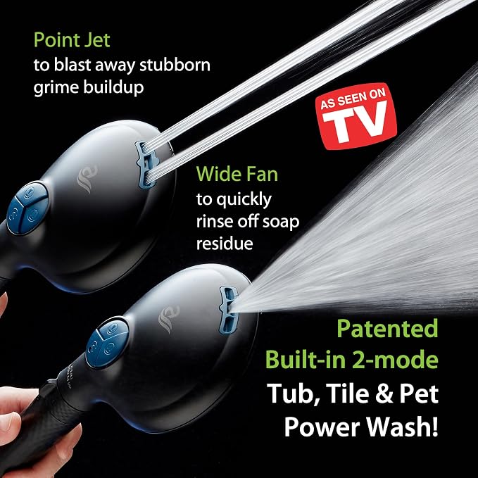 AquaCare High Pressure 6-way Dual Shower Head Combo - Image 3