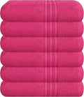 BOUTIQUO Ultra Soft Cotton 6 -Piece Hand Towel Set 16x24 Inch, Spa & General by BOUTIQUO